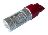 Cree LED auto žárovka T20 W21 Canbus červená - 5W 7443